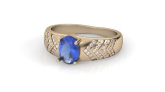 Tanzanite Engagement Ring