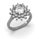 Moissanite Engagement Ring